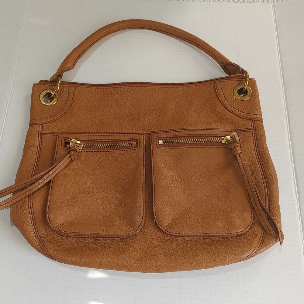 Fossil Leather Purse Hobo Bag